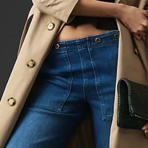 Anthropologie PILCRO Crop Sailor Jeans!